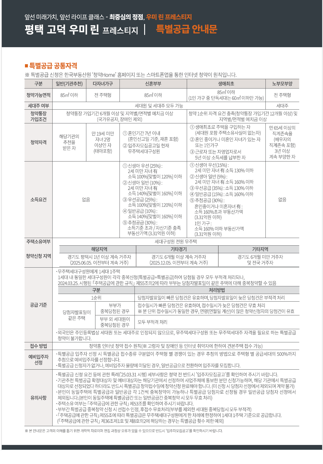 특별공급